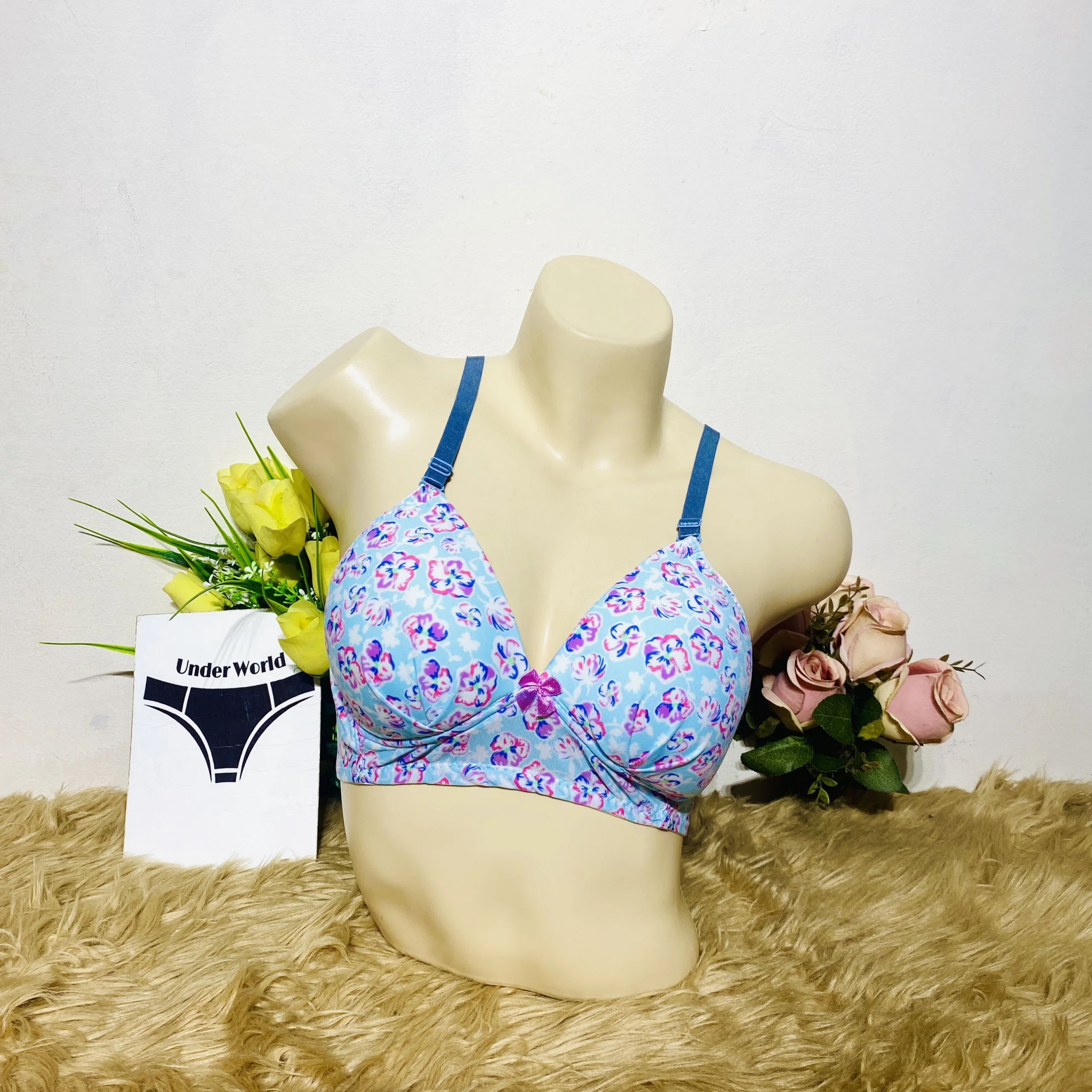 Sky Floral Bra