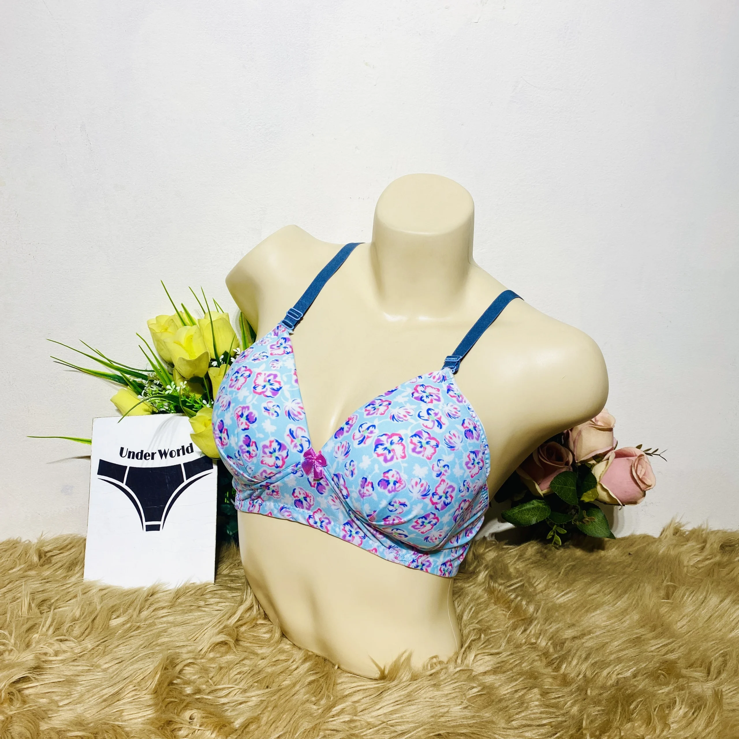 Sky Floral Bra