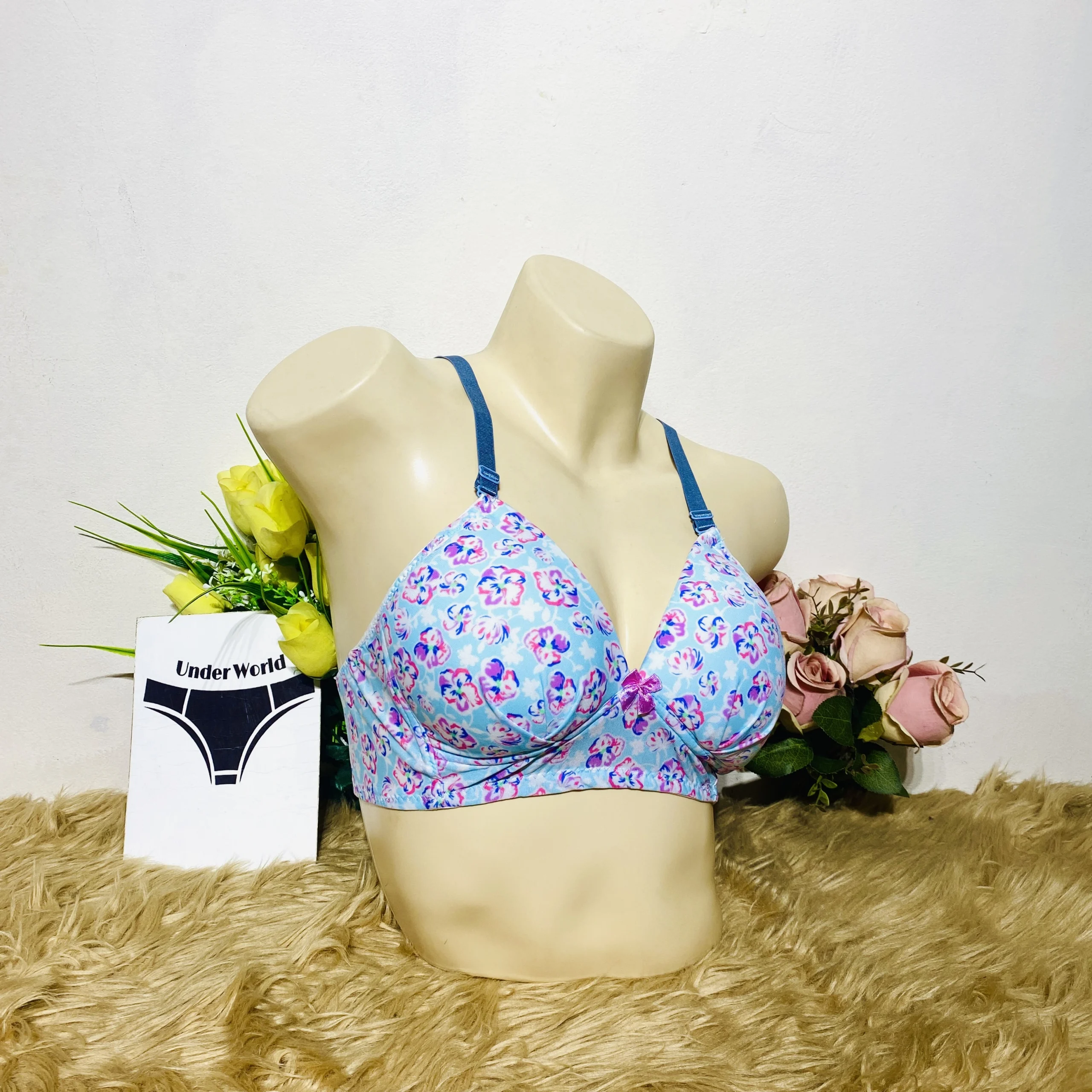 Sky Floral Bra