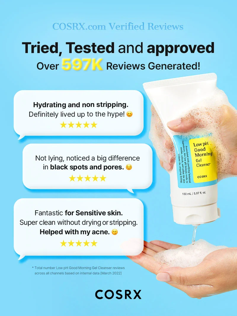 COSRX Low pH Good Morning Gel Cleanser 150 ml - Image 7
