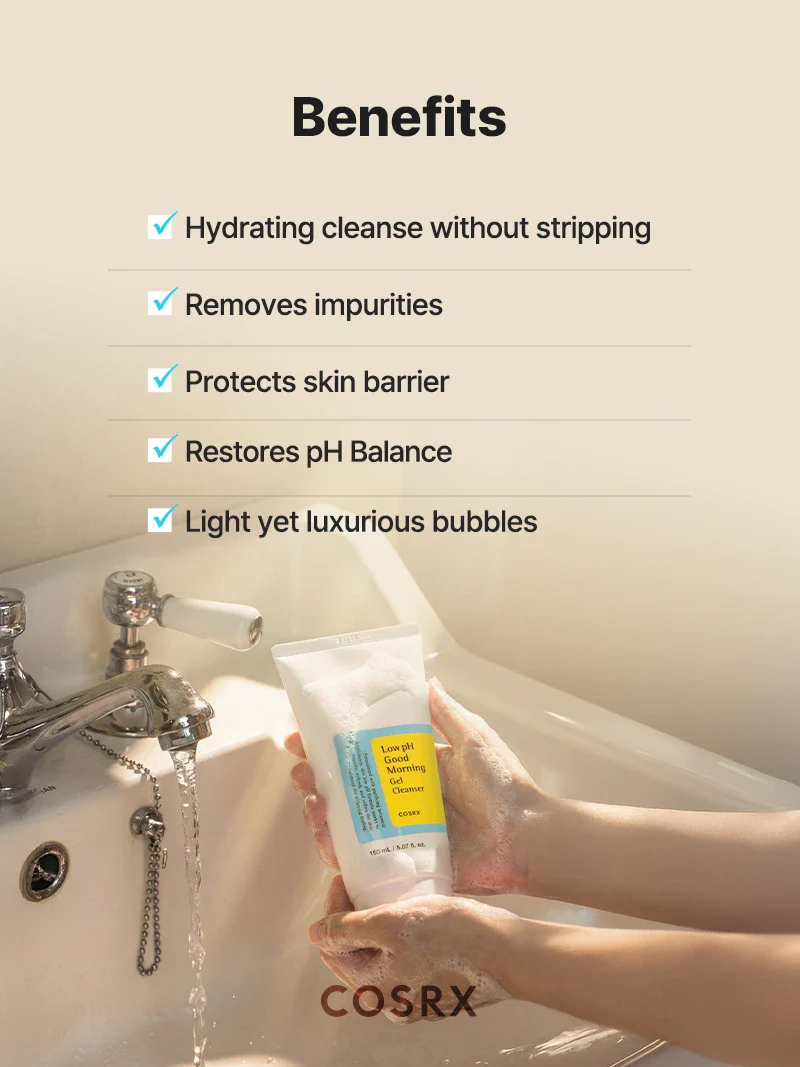 COSRX Low pH Good Morning Gel Cleanser 150 ml - Image 5