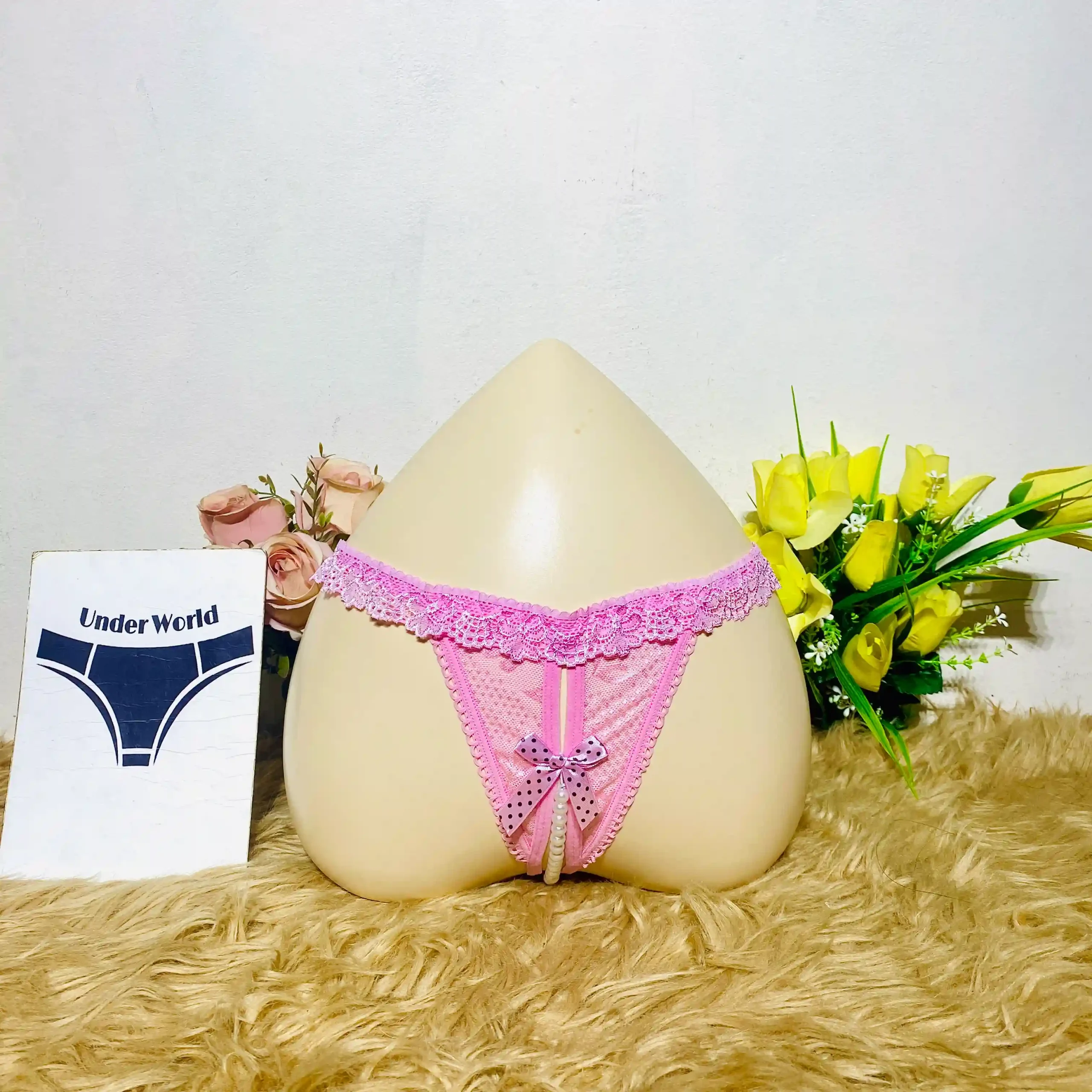 Lace Pearl Thong Panties for Exclusive Night & Special Moments