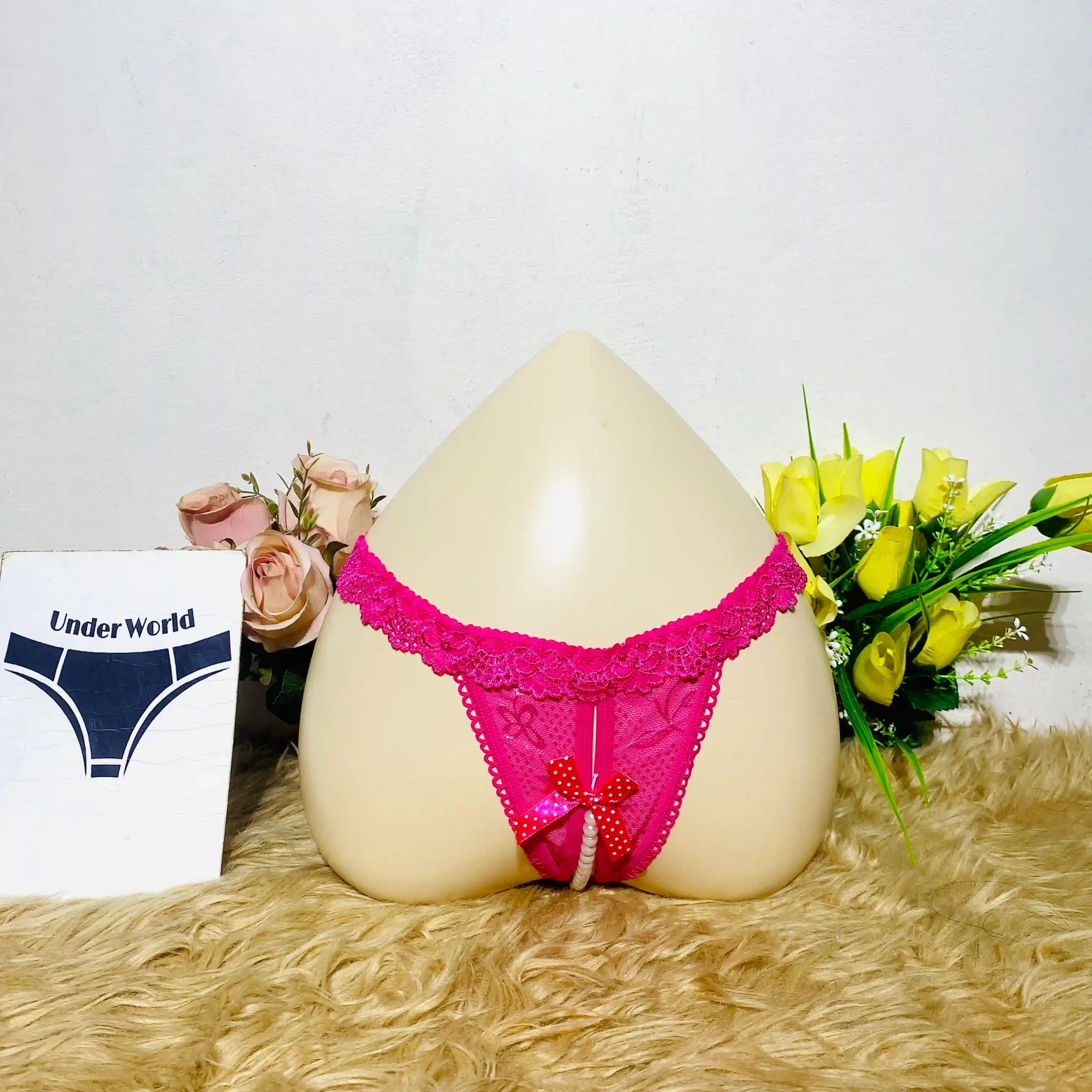 Lace Pearl Thong Panties for Exclusive Night & Special Moments